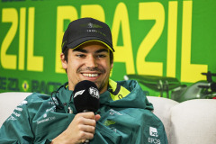 Lance Stroll, Aston Martin F1 Team, during the drivers press conference