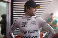 Lance Stroll, Aston Martin F1 Team, in Parc Ferme